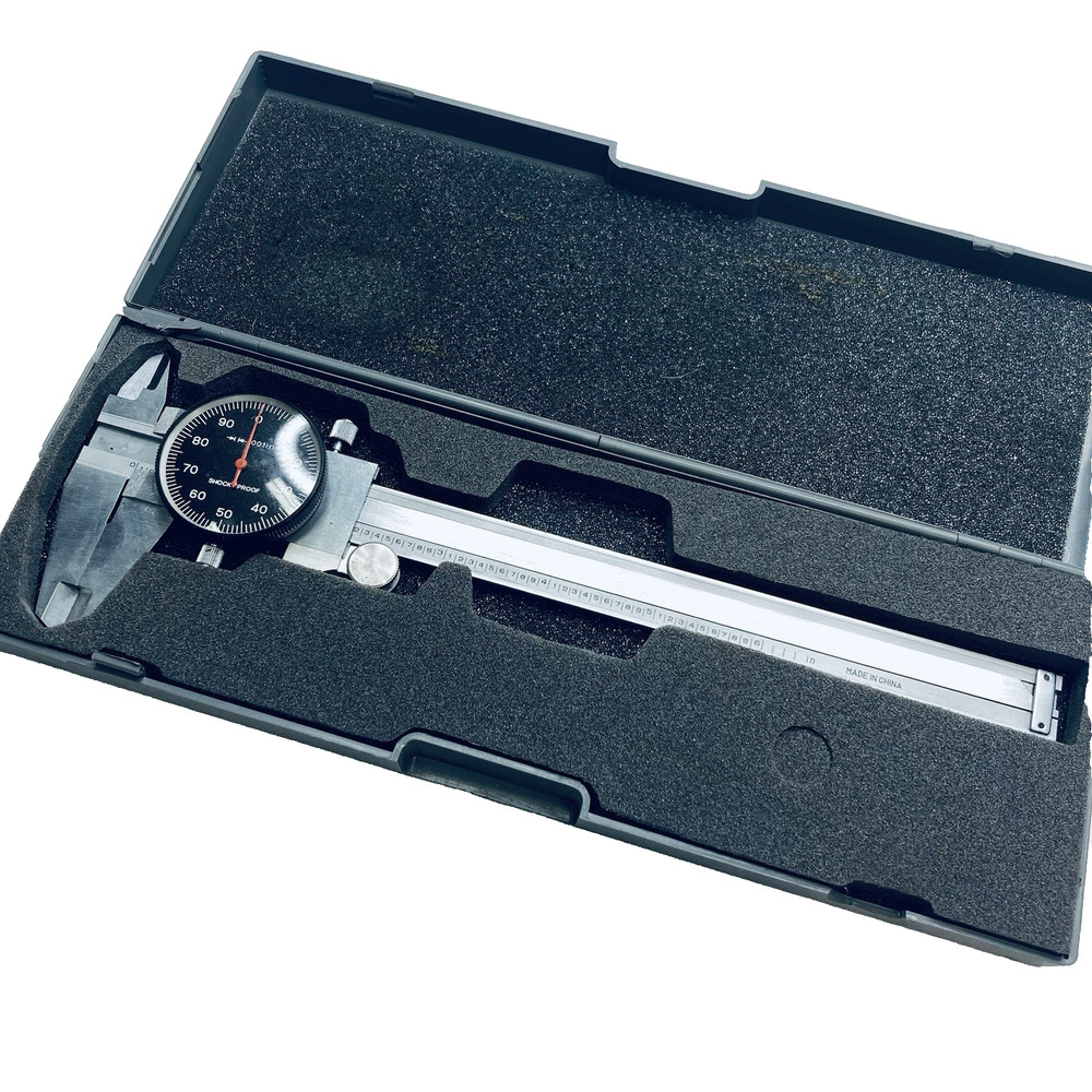 6” Dial Caliper Shock Proof - Black Dial w/Enco Case