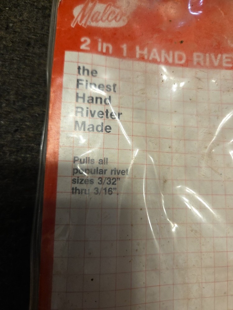 Malco 2 In 1 Hand Riveter-Great Condition!