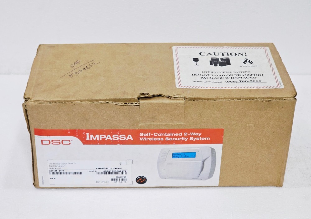 DSC IMPASSA KIT455-31FT SCW9055-433 2-WAY WIRELESS SECURITY SYSTEM (FULL KIT)