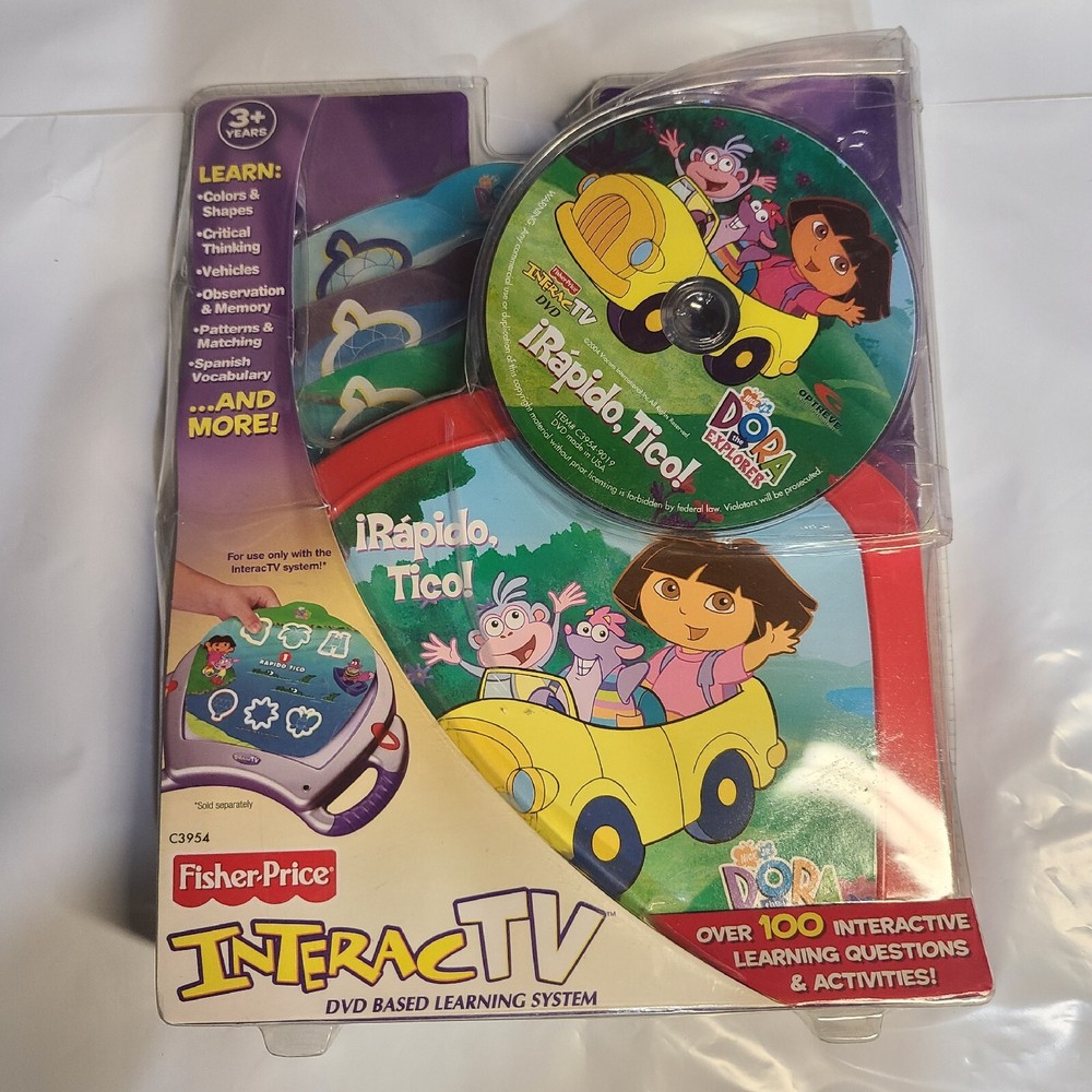 FIsher Price InteracTV DVD Based Learning Dora the Explorer iRapido, Tico!