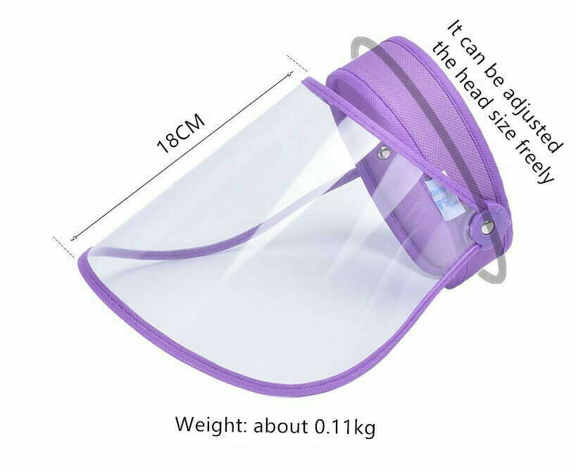 2 PCS Flip Up & Down Visor, Full Face Splash Guard, Protective Shield Clear