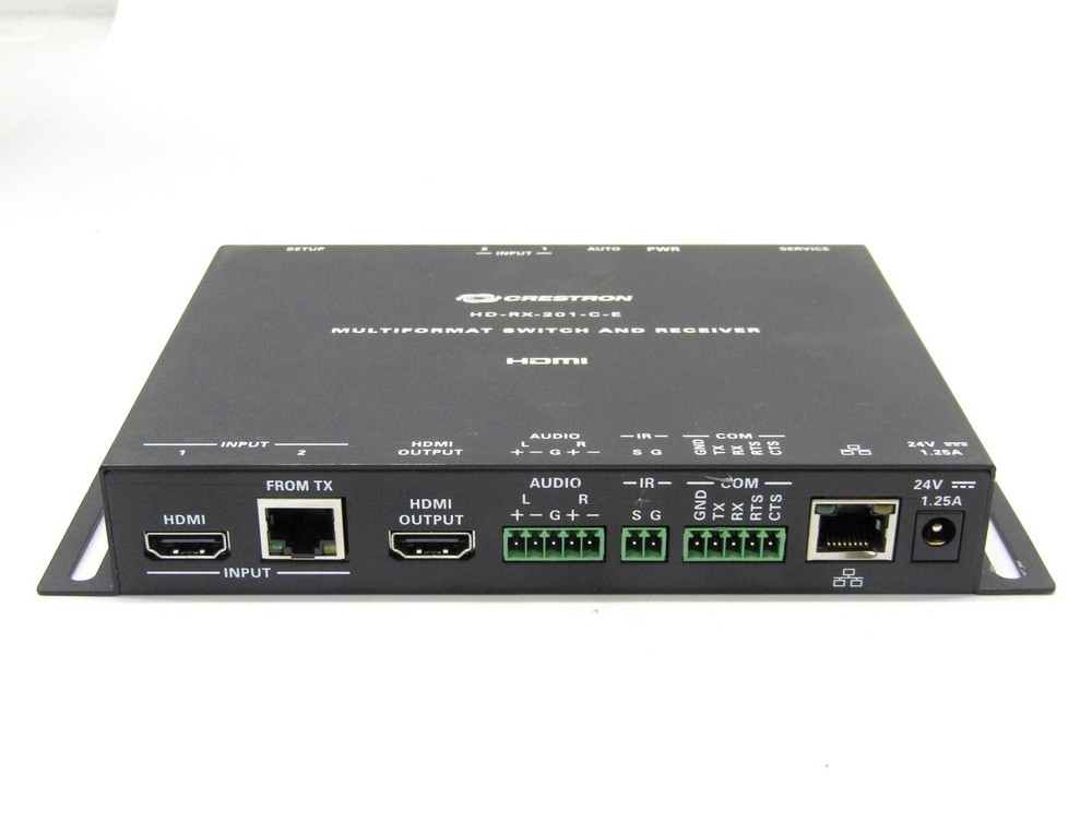 6x Crestron HD-RX-201-C-E Multiformat Switch and Receivers