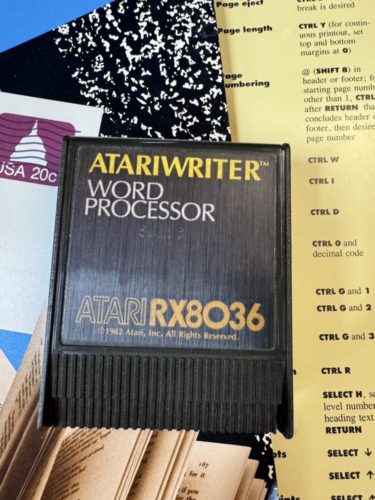 Atariwriter - A Word Processor for Atari 400/800, 1982 Complete In Box w/Manual