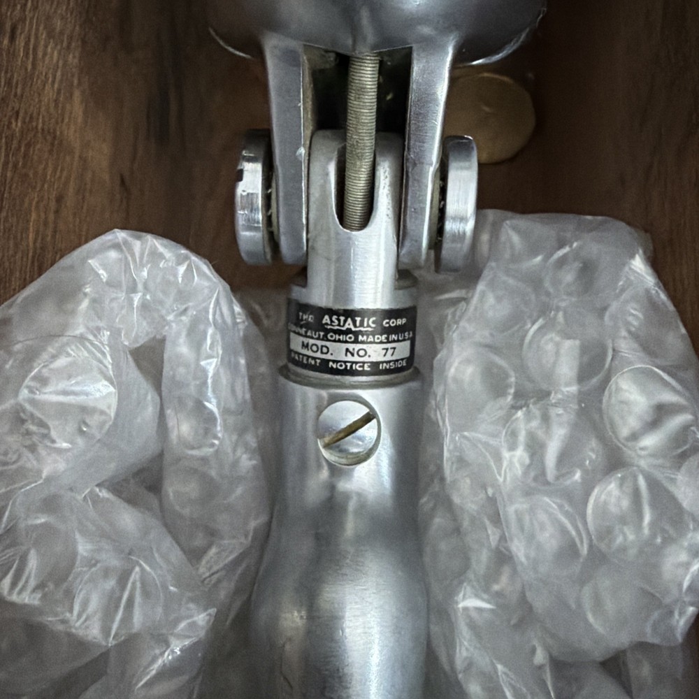 ASTATIC 77L DYNAMIC MICROPHONE Not Tested.