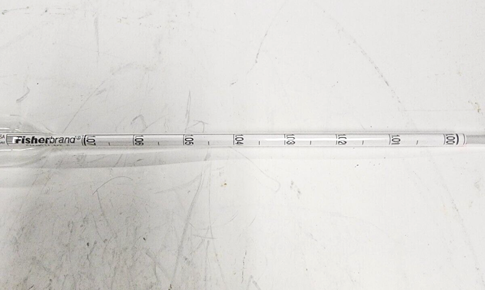 FISHERBRAND HYDROMETER 11555G SPECIFIC GRAVITY