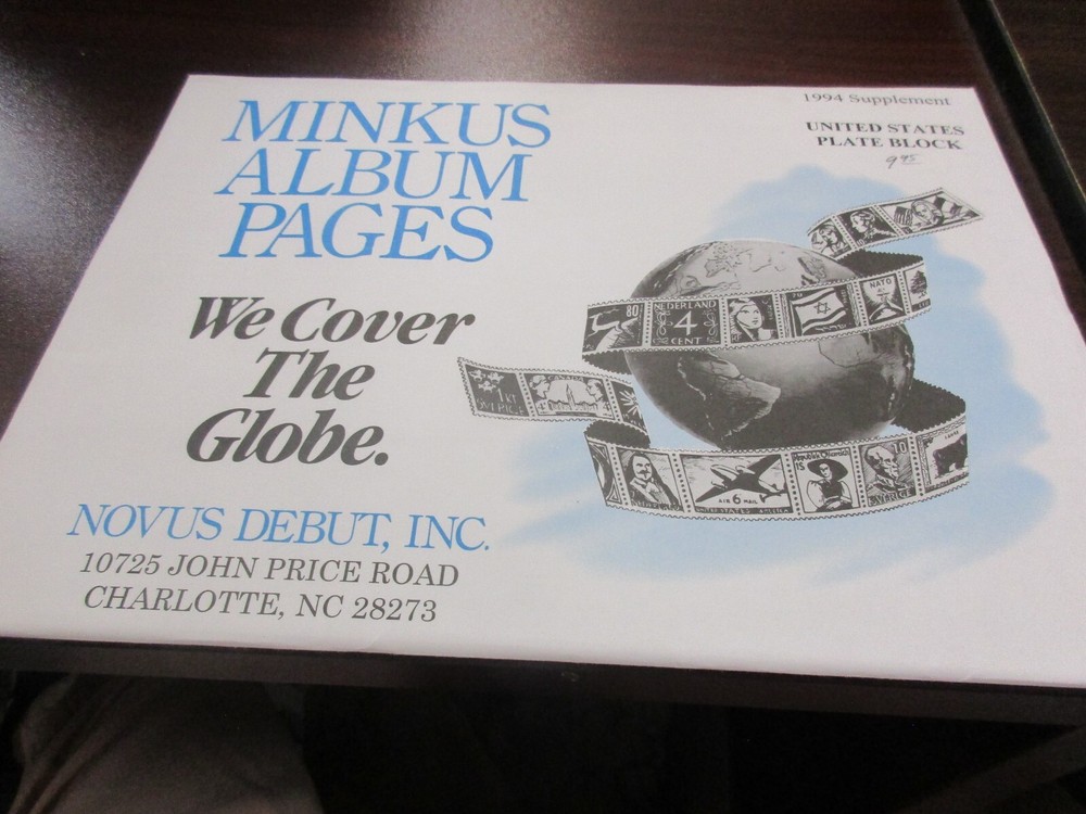 "MINKUS" 1994  U.S. PLATE BLOCKS  W/FREE SHIPPING!!!