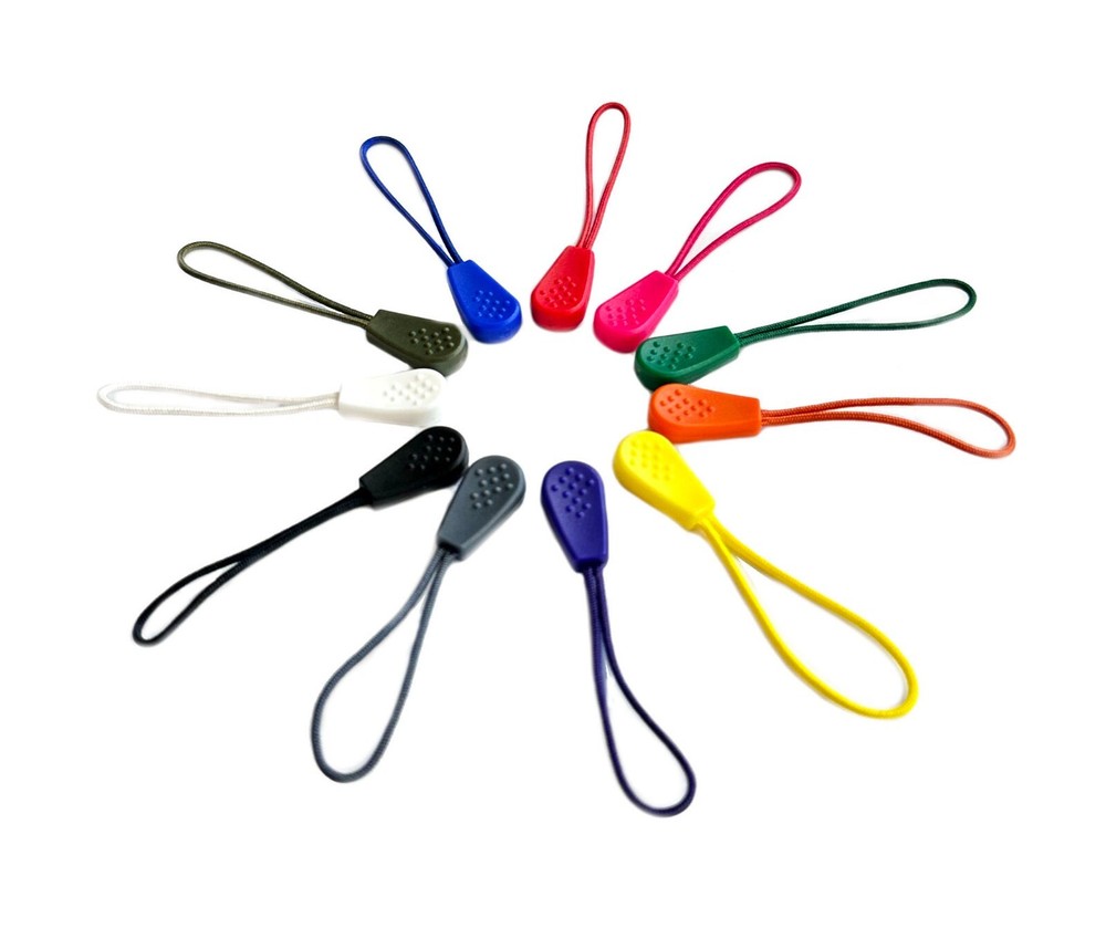 YKK Accessories Puller Zipper Cord Insert Strap Extension Tag Replacement