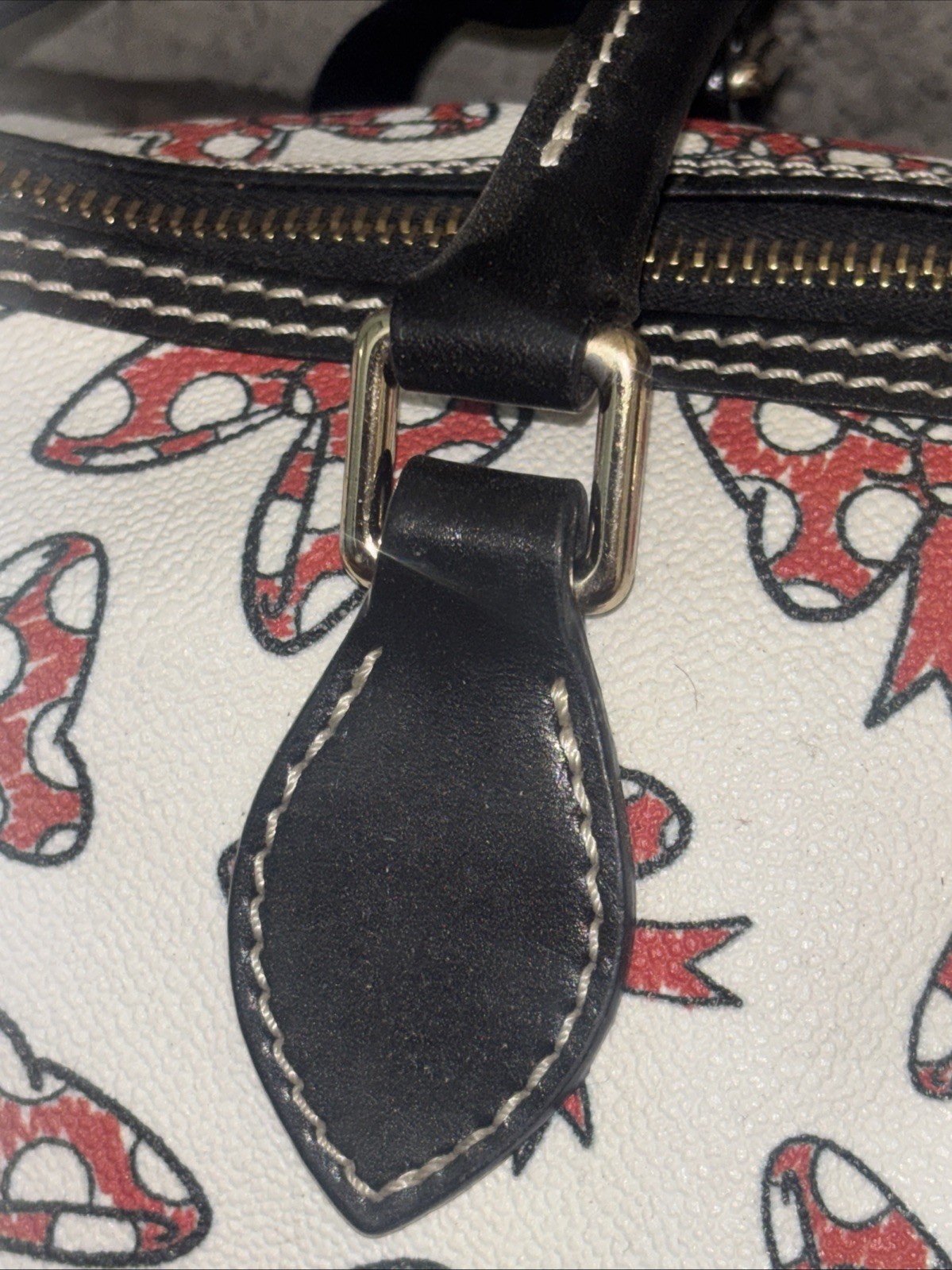 Dooney And Bourke Minnie Mouse Walt Disney Satchel Bag Pocket Book Rare Nice