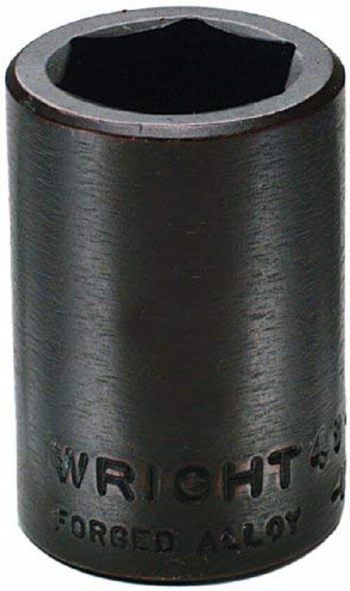 1/2" Drive Standard Impact Metric Socket 6 Point - Wright Tool