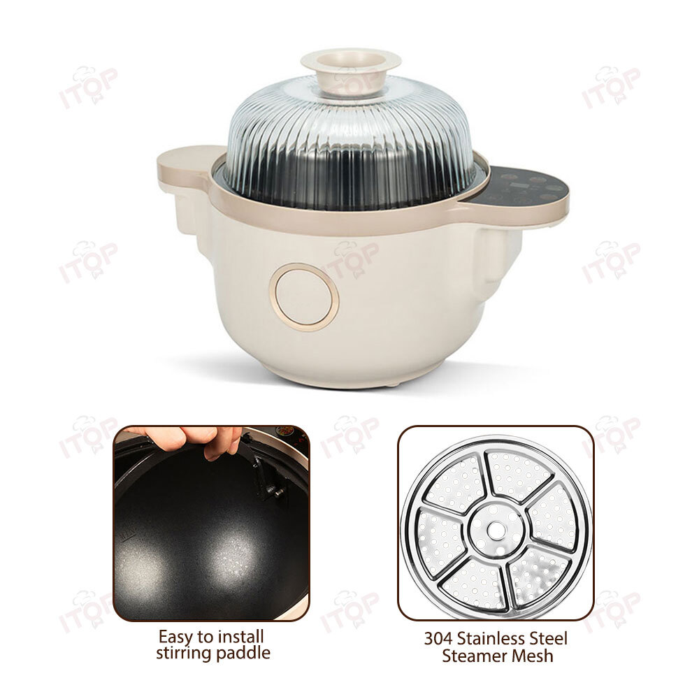 Auto Stir-frying Machine Non-Stick Multi-function Smart Cooker 220V 1400W 3.5L