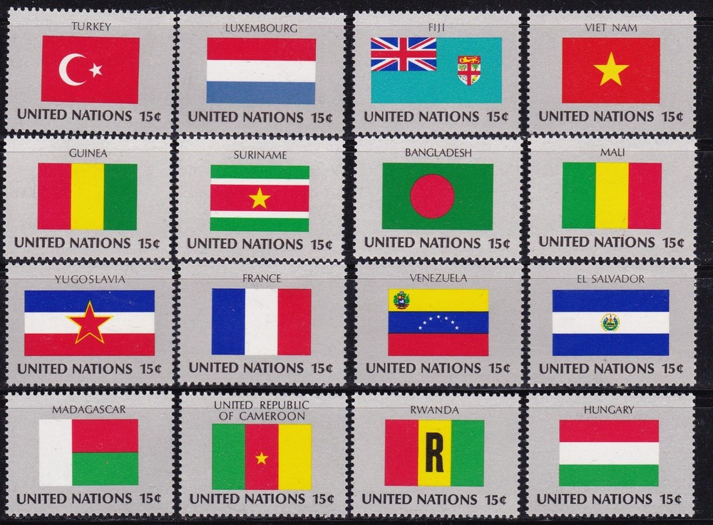 Nations Unies (New York) Drapeaux 1980 325-40