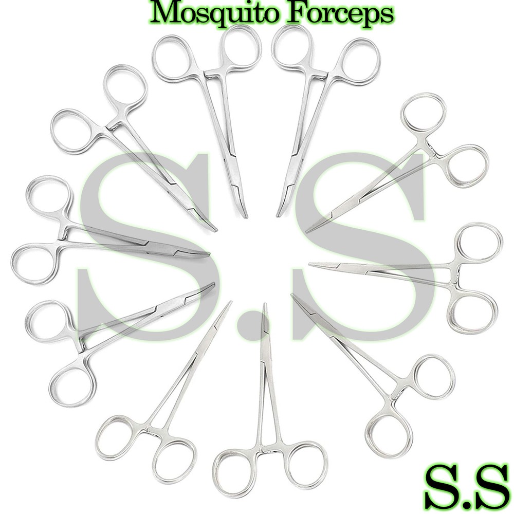 10 ASRTD MOSQUITO LOCKING FORCEPS 3.5" STR CVD