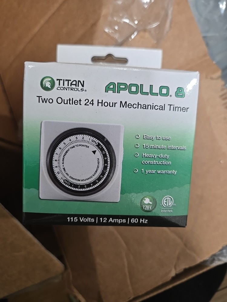 Titan Controls Apollo 8 - Two Outlet Mechanical Timer