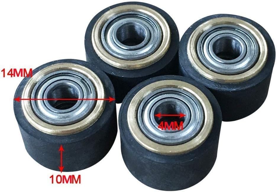 4 PCS Pinch Roller for Mimaki Plotter Cutter, Vinyl Cutter Plotter 4X10X14Mm