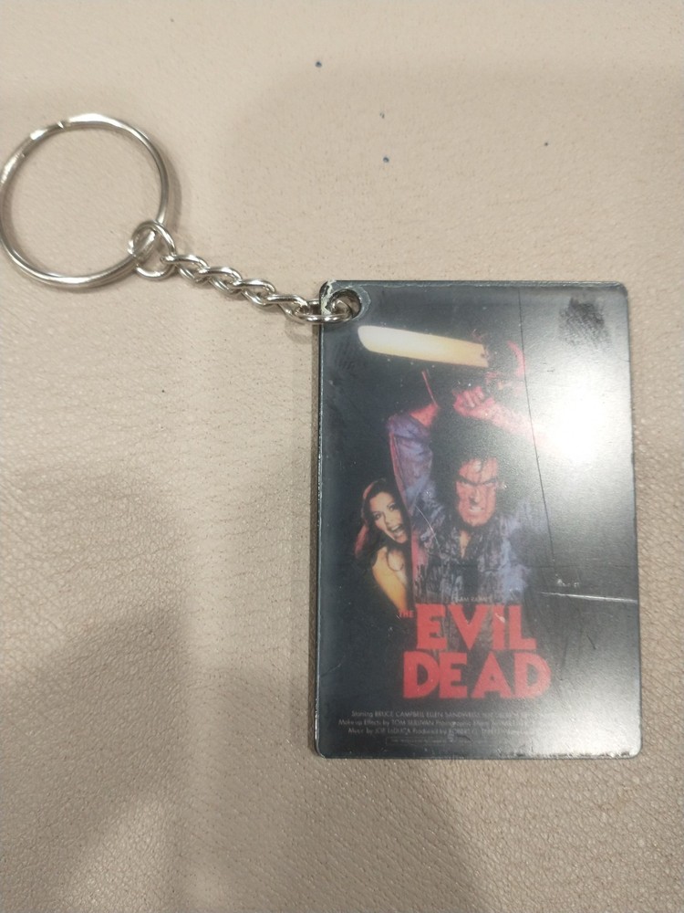 New Spooky Evil Dead Ash with Chainsaw Pinball Keychain