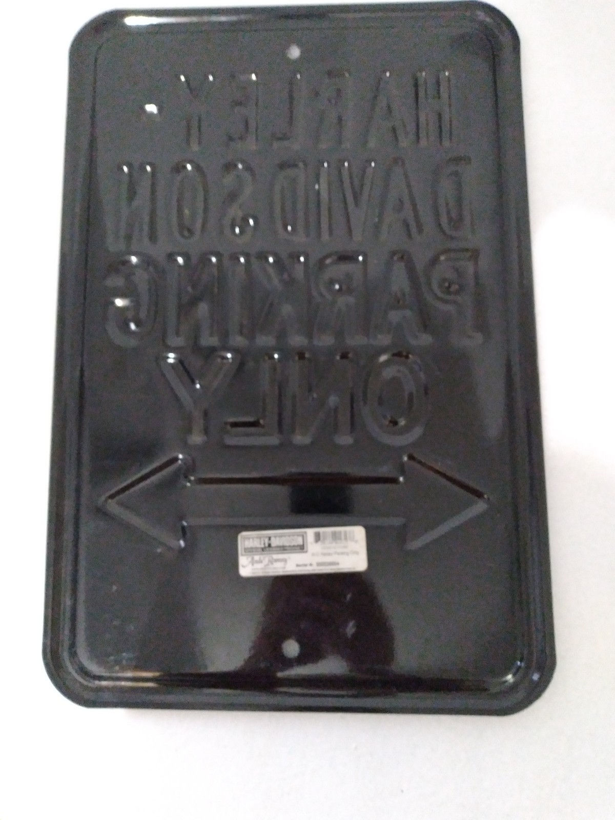 Harley-Davidson Parking Only Sign By Ande Rooney Metal Tin 2.15lbs 11.5" X 18"