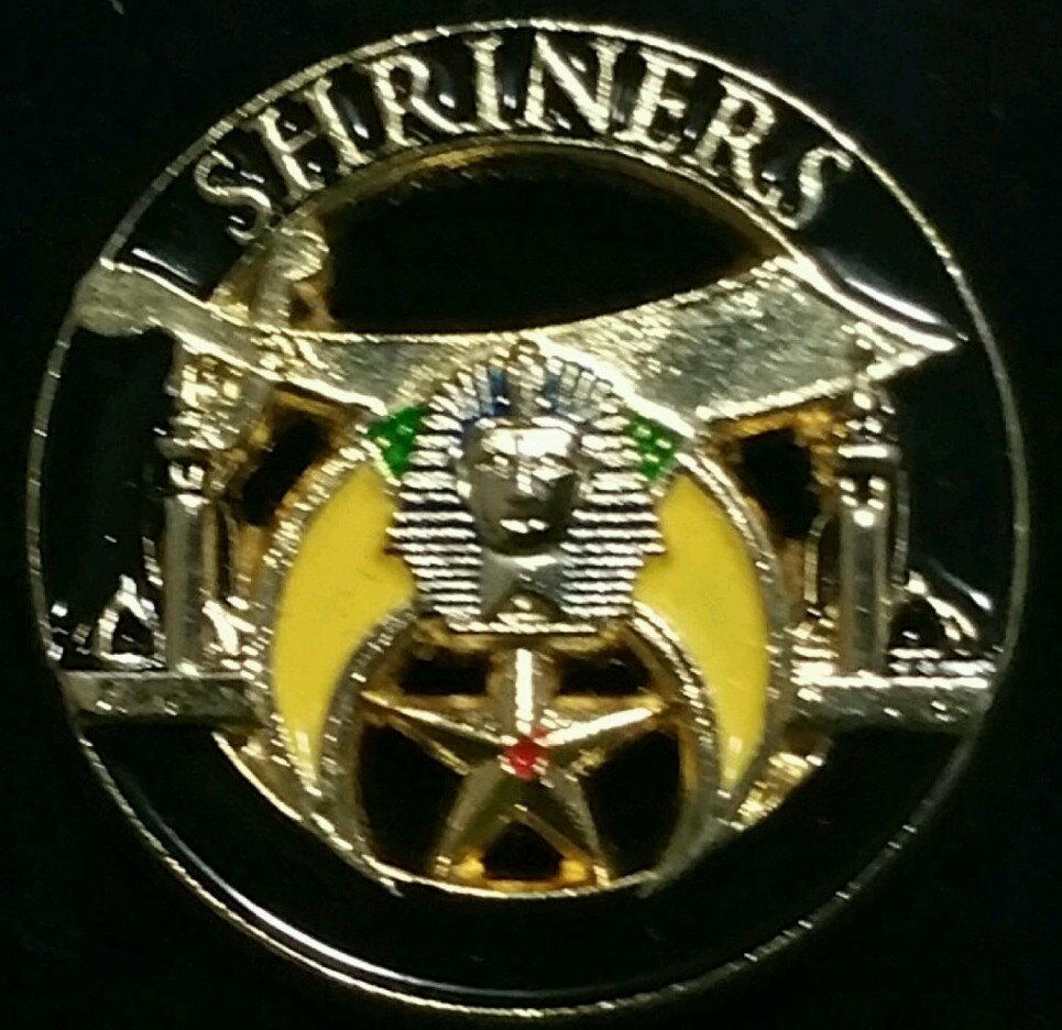 Shriners Black Lapel Pin