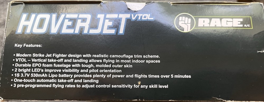 HoverJet Micro VTOL RTF Jet By Rage R/C