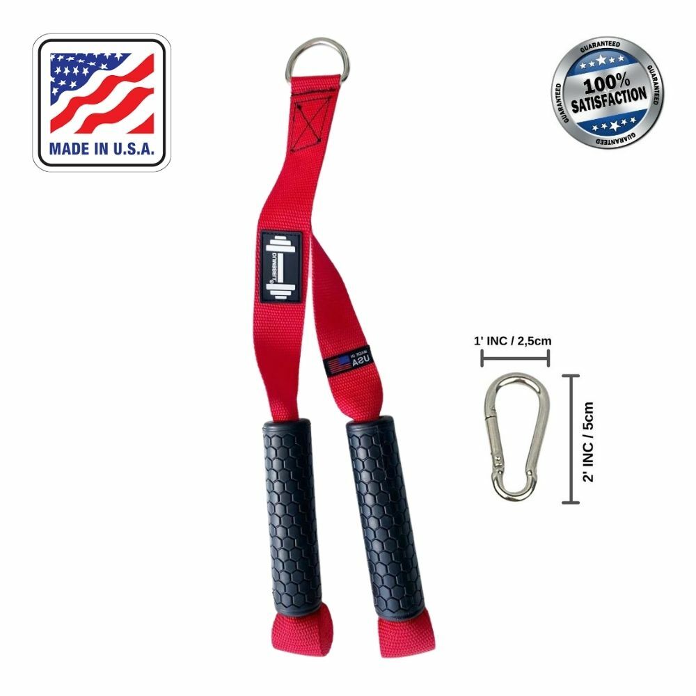 Gym Cable Attachments Handle Tricep Pressdown Machine Exercise