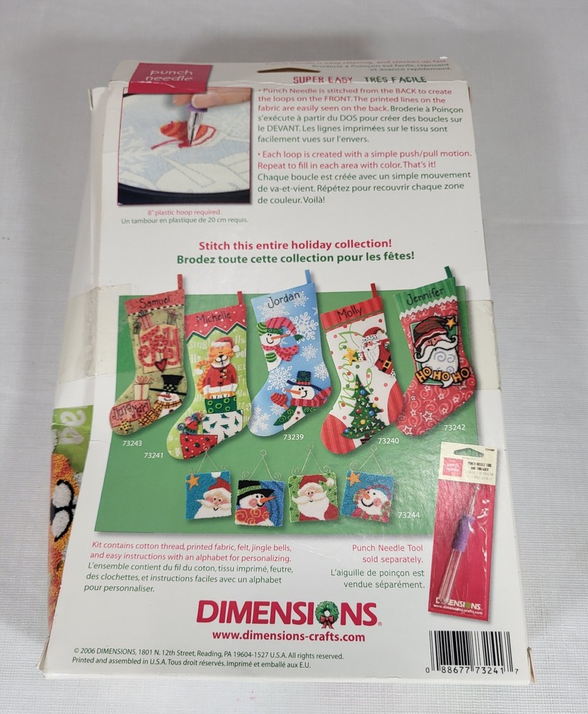 Dimension Punch Needle CAT Stocking Kit with Punch Needle