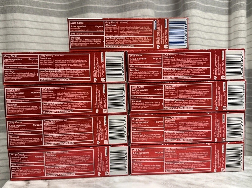 9 Pack: Colgate Optic White Stain Fighter Toothpaste Clean Mint Paste, 4.2 oz