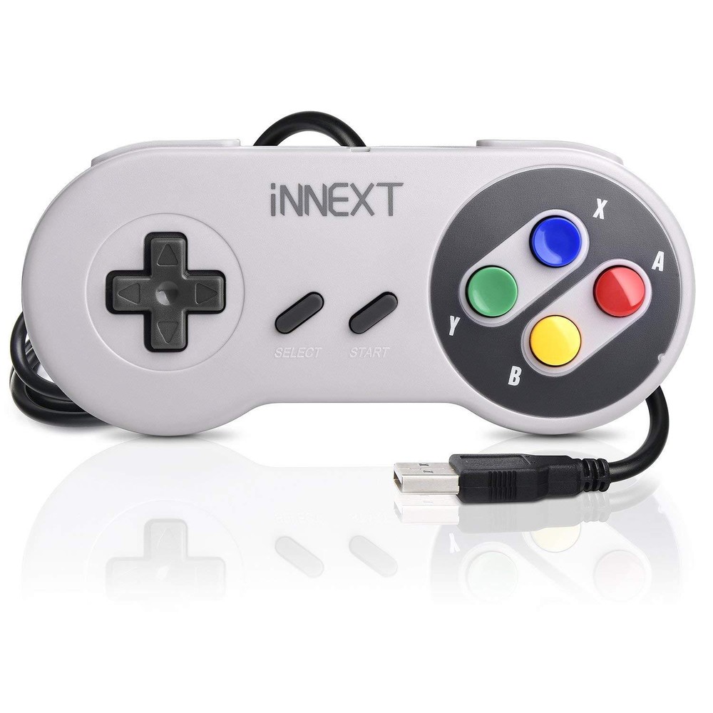 2 Pack iNNEXT SNES USB Super SNES Controller Gamepad for PC & MAC & Raspberry Pi