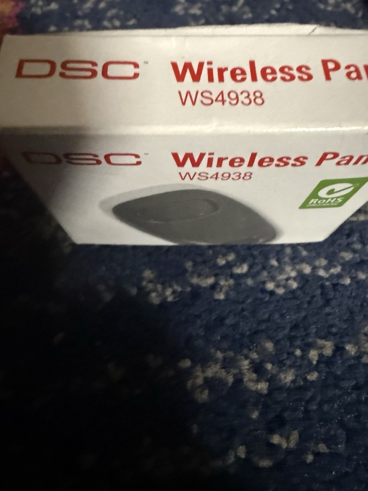 DSC WS4938 Single Button Wireless Panic Remote with Neck Strap & Clip NEW
