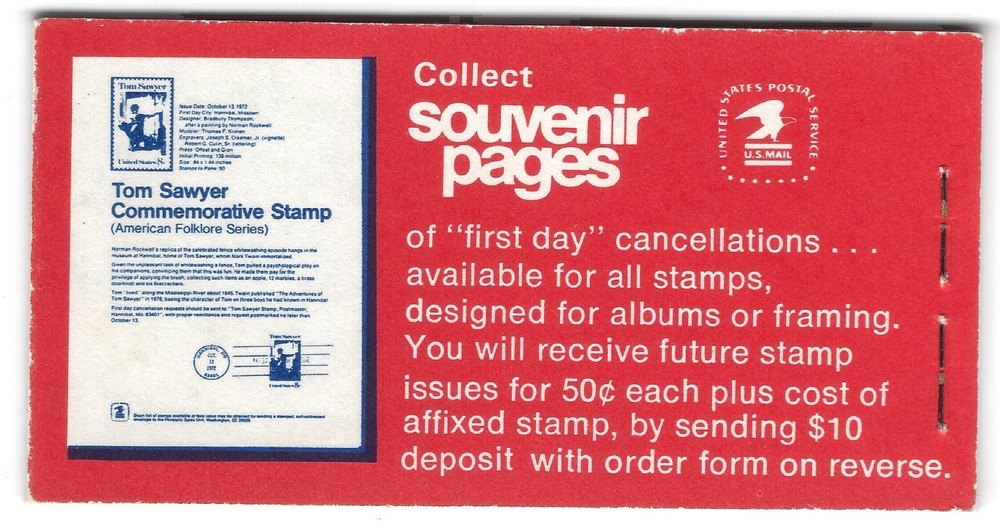 Stamp US BKC23, complete with both panes, clean