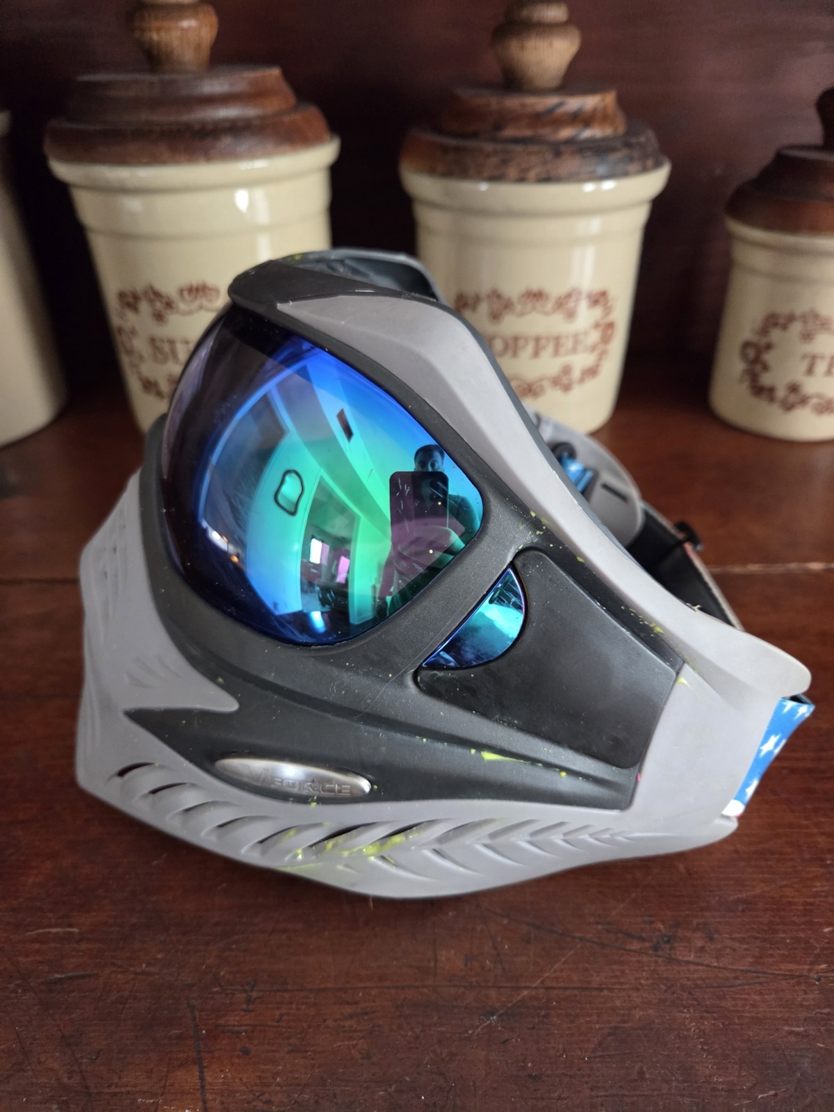 VForce Grill Paintball Mask-Grey/Black