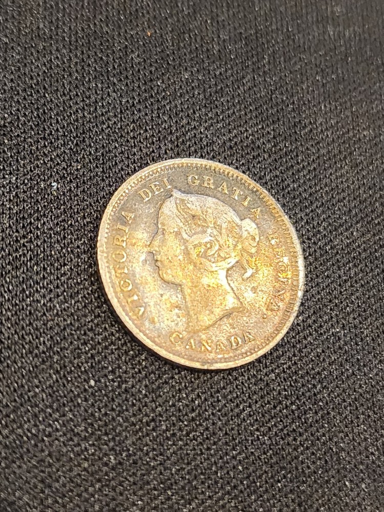 1888 Canada 5 Cents Silver Coin