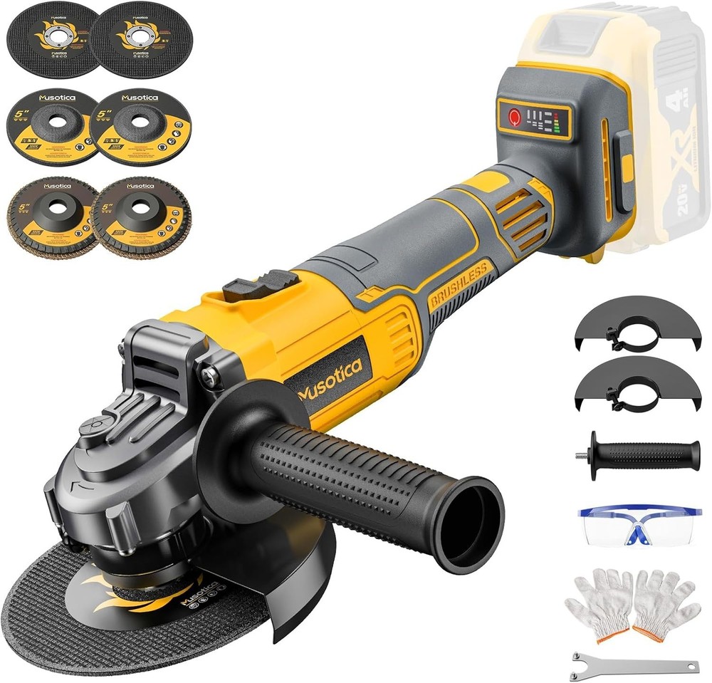 4.5" Brushless Cordless Grinder - Ergonomic, Variable Speed for Professionals