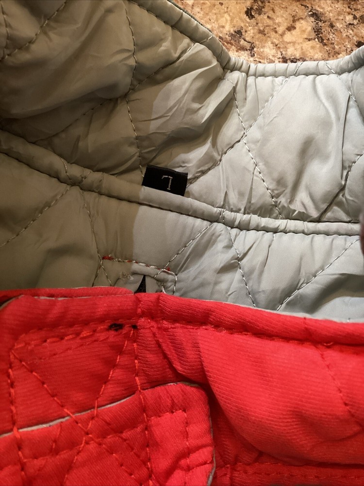Huntboo Dog Jacket Size Large Red/grey