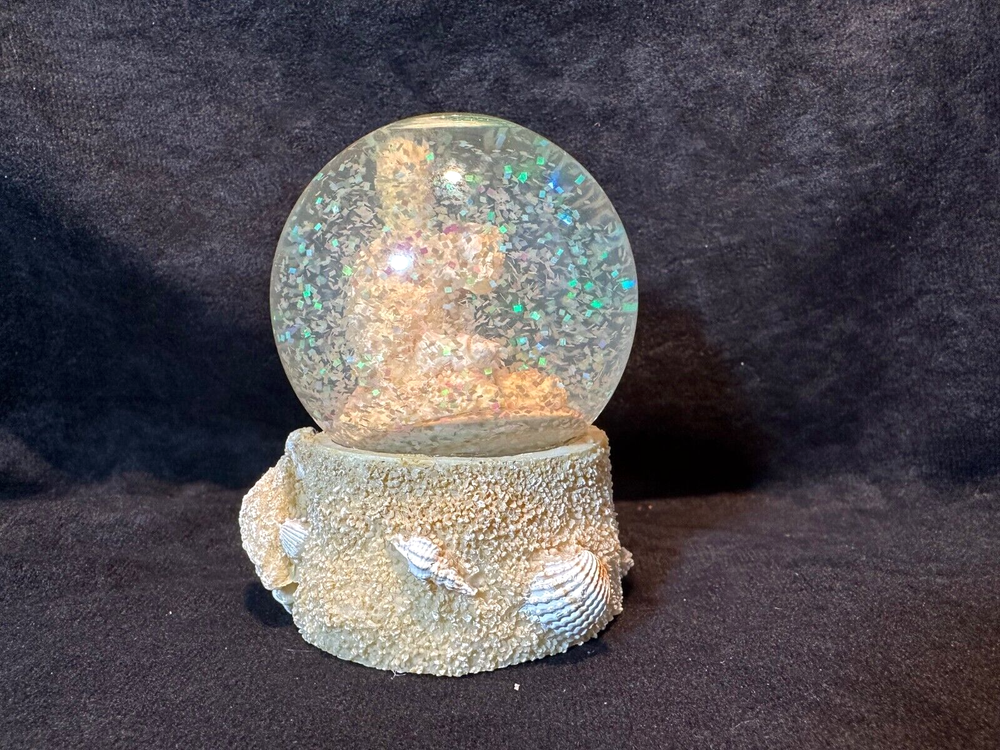 Beach Sand, Shells and Turtles Miniature Snow Globe