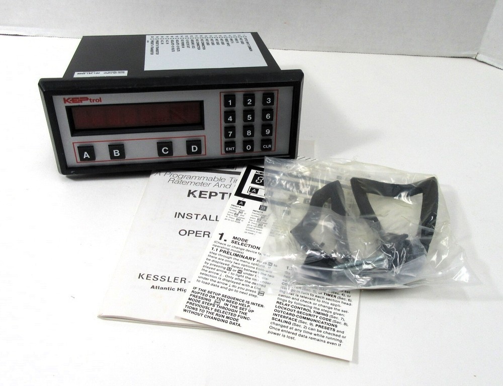 NEW KEPTROL KEP ELECTRONIC COUNTER PROGRAMMABLE RATEMETER MODEL KP8A9A1F