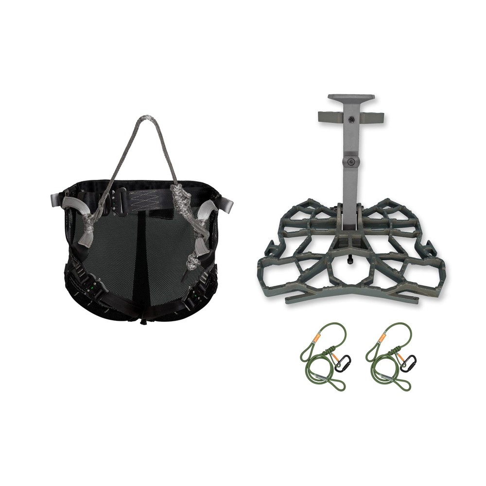 Complete Tree Saddle Hunting System with Platform and Harness Accessories