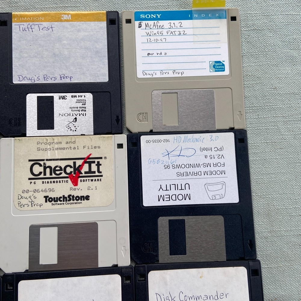 Floppy Lot20 Norton Utilities Boot Ghost Tuff Test Check It Disk Commander McAfe