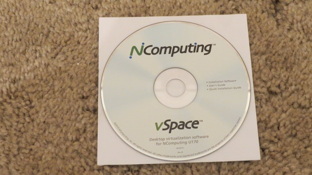 NComputing Software Installation CD for U170 Device Version 4.08.001.26 Lot of 5