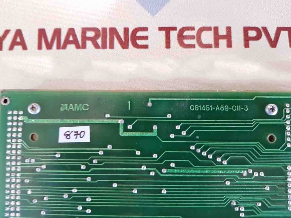 Amc c61451-a89-c11-3 Module With Analogic Data Acquisition System Mp6812