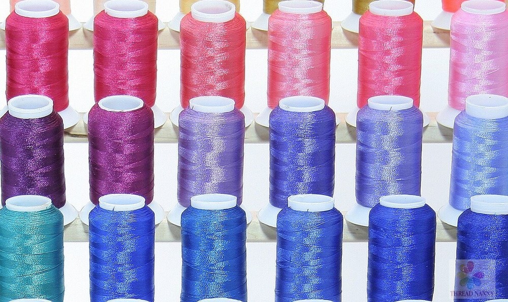 Premium 100 Polyester Machine Embroidery Thread Spools - (500M) 550yards each