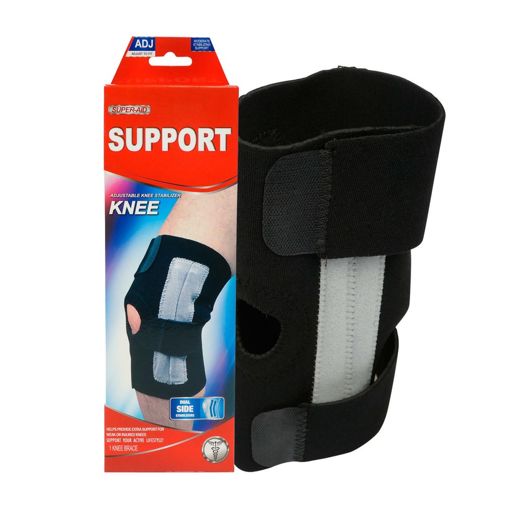 Super-Aid Knee Brace Support Adjustable Knee Stabilizer Both For Left & Right