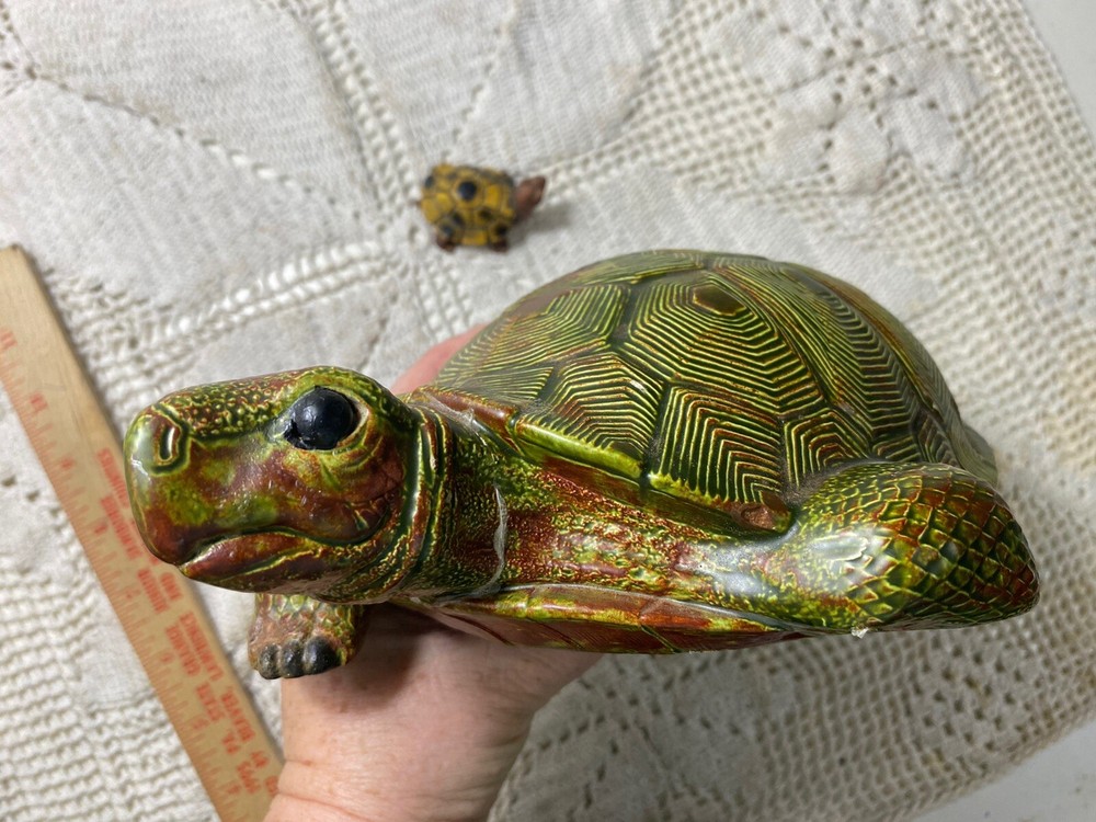 Turtle Lovers Realistic Ceramic Turtle 10.5” H52”