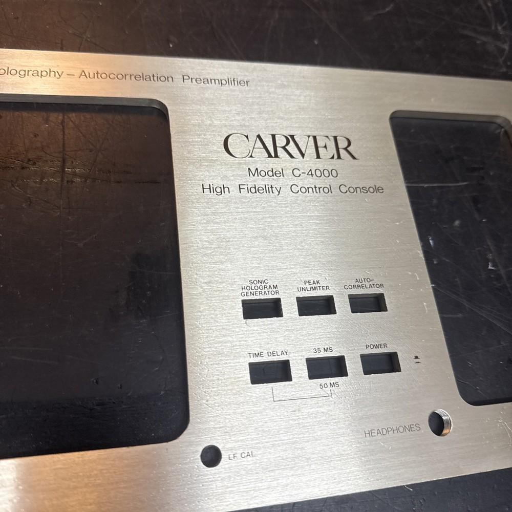 Carver Model C-4000 Preamp FACEPLATE