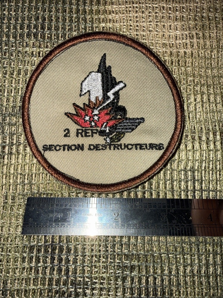 French Foreign Legion 2 Rep Section Destructeurs Demolition Commando Group Patch