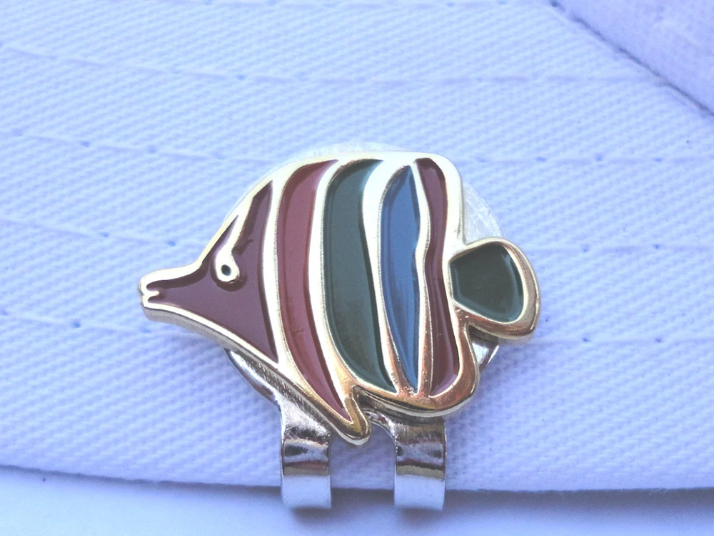 Gold Tropical Fish Ball Marker