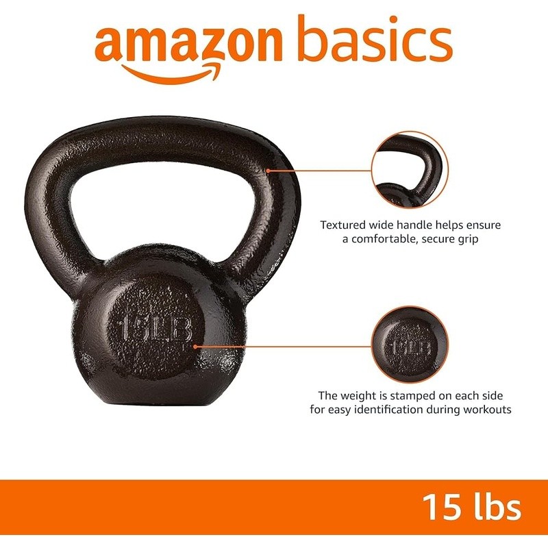 Kettlebell Resistance Training Solid Cast Iron Weight Exercise Equipment New