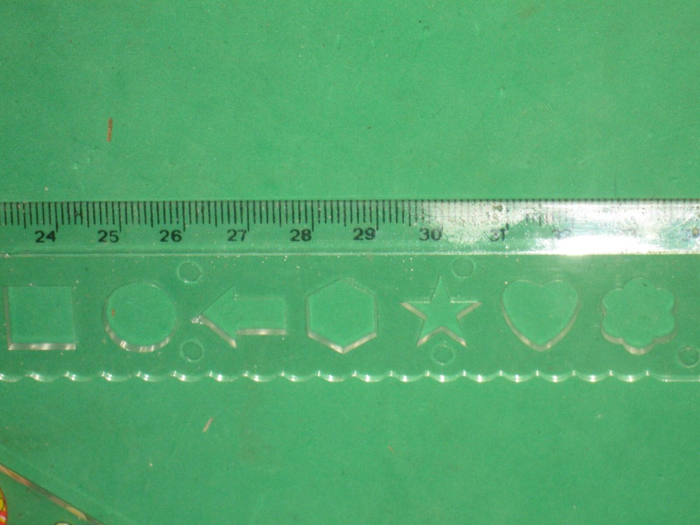 Folding Metric Ruller - 34cm -Plastic