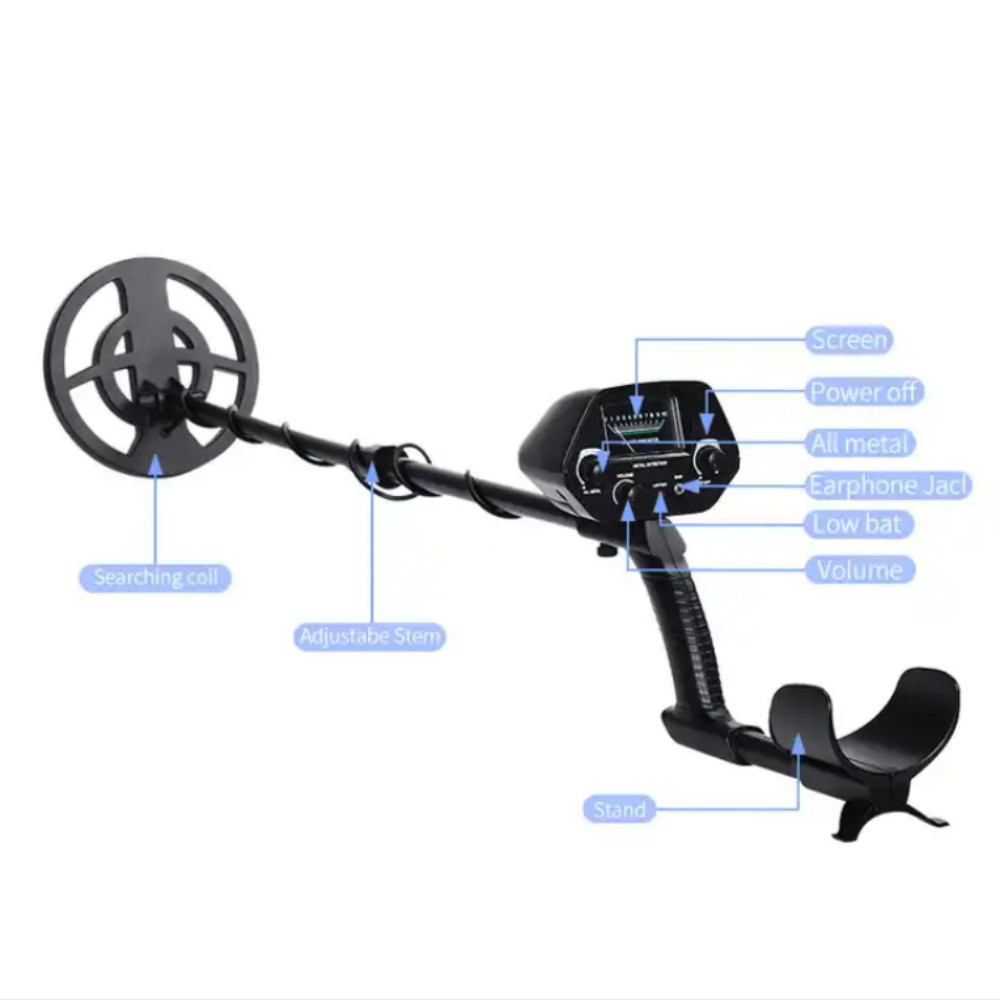 High Sensitivity Waterproof Coil Underground Metal Detector Professional Tool