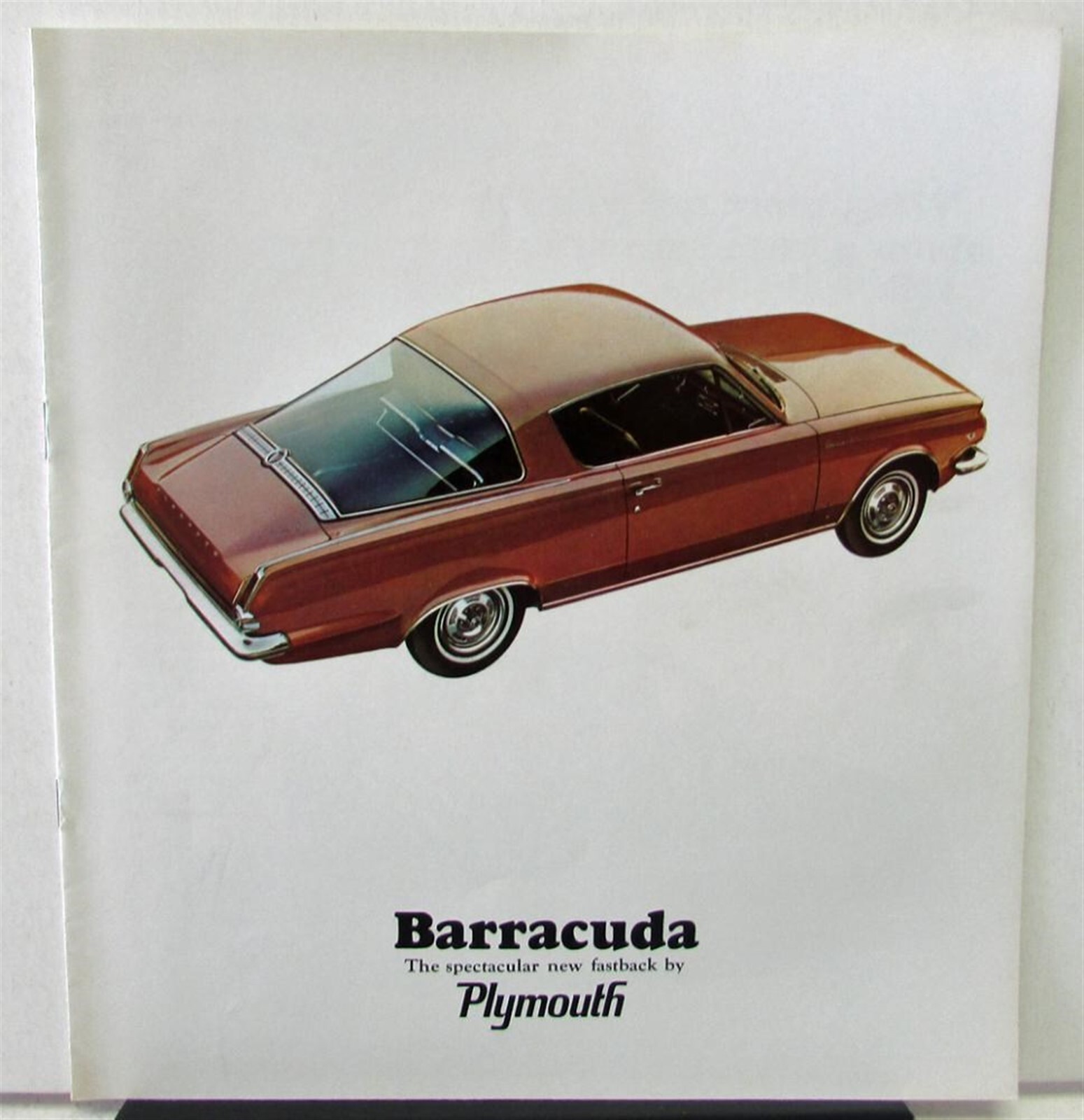 1965 Plymouth Dealer Color Sales Brochure Barracuda Fastback Features Options