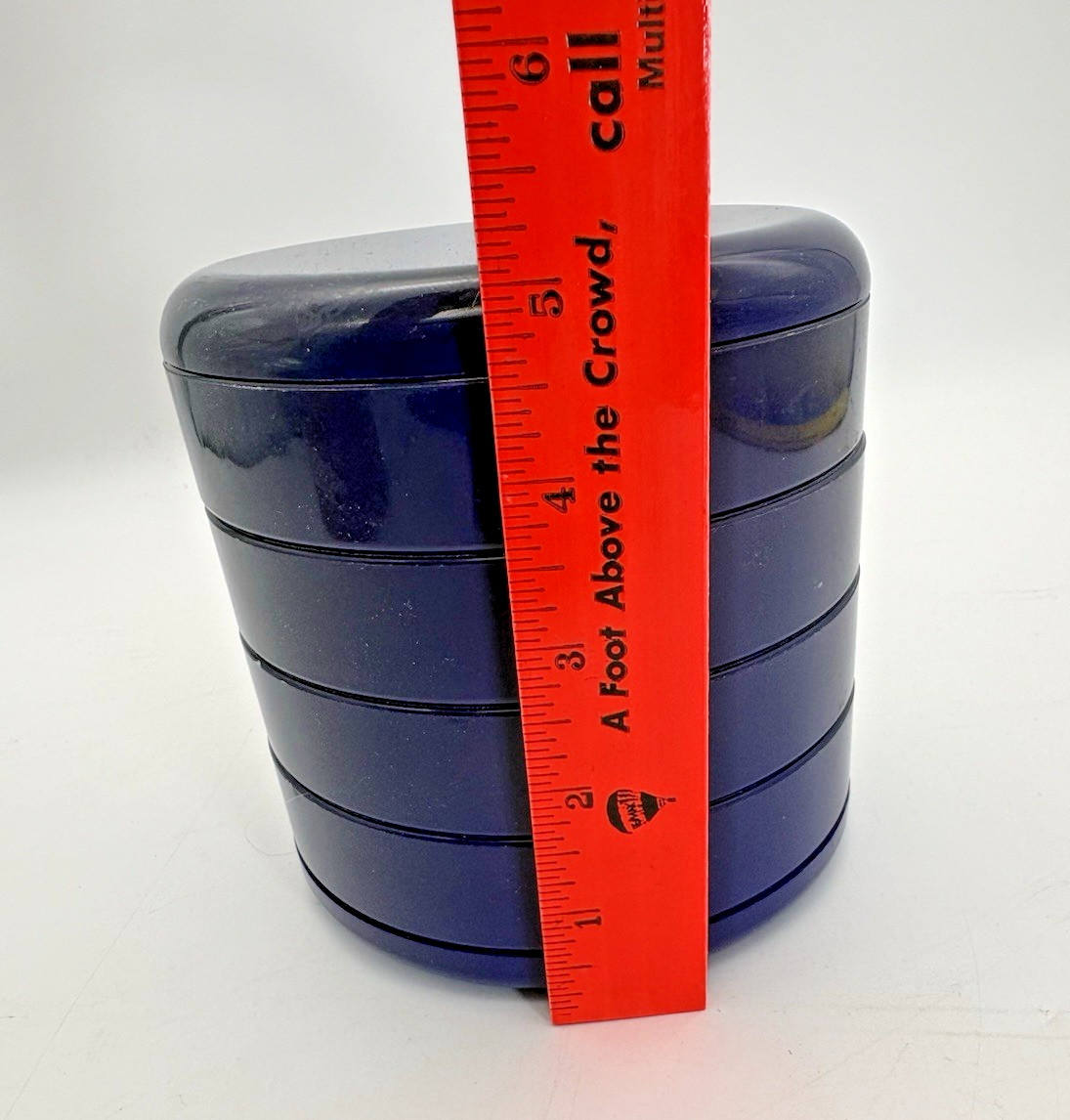 InterDesign Swivel Organizer , Dark Blue Rotating Desk Caddy - Functional