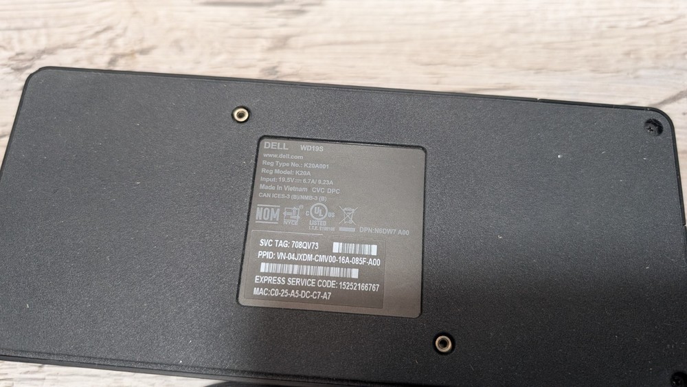 Dell WD19 Docking Station USB-C – Tested Working